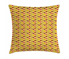 Musical Instrument and Notes Pillow Cover