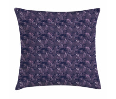 Abstract Branched Herbs Art Pillow Cover