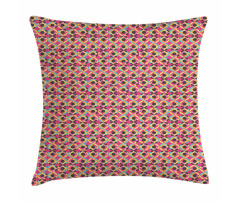 Vivid Rounds and Squares Pillow Cover