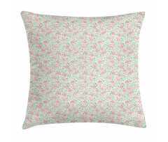 Roses Leaves Pillow Cover