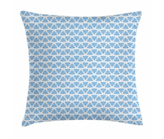 Rounds and Leaves Motif Pillow Cover