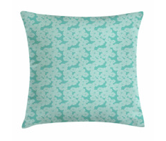 Monochrome Flower Petals Art Pillow Cover