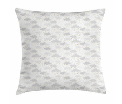 Dreamy Sky with Dots Stars Pillow Cover