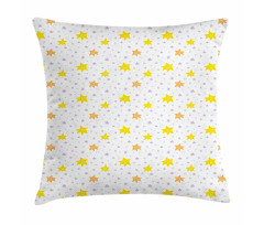 Happy Pastel Stars Pillow Cover