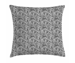 Hair Like Curlicue Waves Pillow Cover