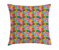 Grunge Vibrant Motif Pillow Cover