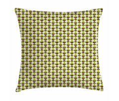 Bicolour Rounds Triangles Pillow Cover