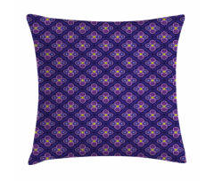 Rhombus with Circle Pillow Cover