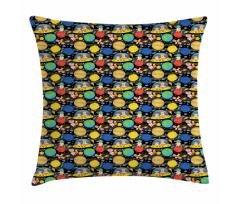 Animals and Planets Fun Pillow Cover