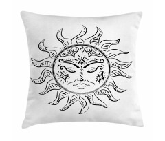 Sleeping Sun Pillow Cover