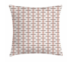 Bohemian Leaves and Triangles Pillow Cover