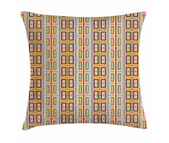 Colorful Kente Pattern Pillow Cover