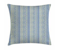 Vertical Chevrons and Strips Pillow Cover