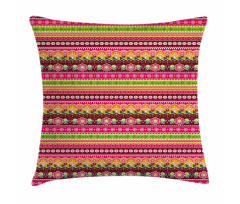 Colorful Abstract Flower Pillow Cover