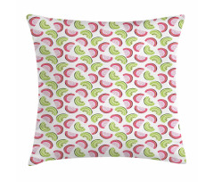 Abstract Kiwi and Watermelon Pillow Cover