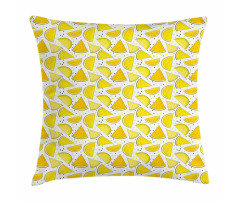 Yellow Color Palette Slices Pillow Cover