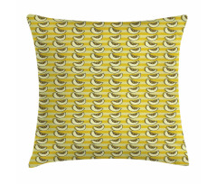 Sliced Piece of Fruit Stripes Pillow Cover