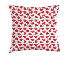 Realistic Drawn Slices Pillow Cover