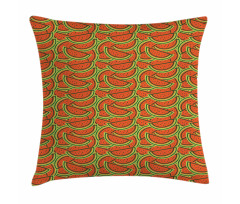 Doodle Watermelon Slice Pillow Cover