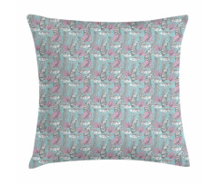 Delicate Hawaiian Leaves Pillow Cover
