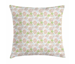 Hawaiian Leaves Pattern Pillow Cover