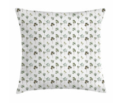 Various Plantation Leaves Pillow Cover
