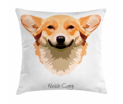 Friendly Funny Welsh Dog Art Pillow Cover