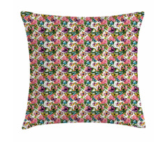 Tender Flowers Pattern Pillow Cover