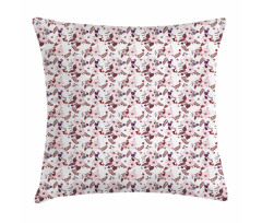 Blooming Garden Flowers Pillow Cover
