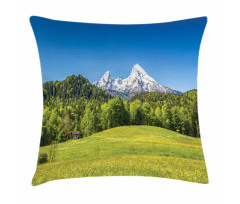 Bavarian Alps Village Pillow Cover