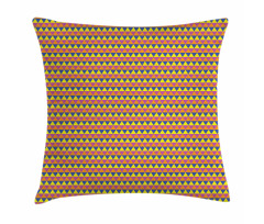 Vibrant Triangles Pillow Cover