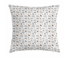 Cartoon Fauna Pillow Cover