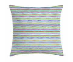 Colorful Ripple Lines Fun Pillow Cover