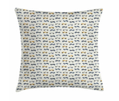 Vintage Race Automobiles Pillow Cover