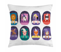 Pattern Sleeping Animal Pillow Cover