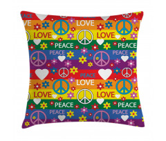 Heart Peace Pillow Cover