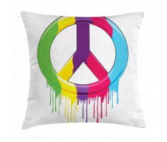 Peace Themed Pillow Cover