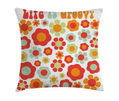 Colored Art Dated Style Pillow Cover