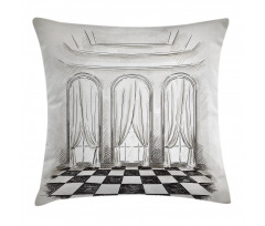 Castle Baroque Curtains Pillow Cover