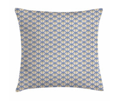 Symmetric Flowers with Buds Pillow Cover
