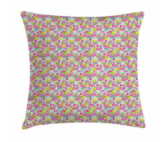 Exotic Flamingo Cartoon Pillow Cover
