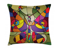 Abstract Butterfly Art Pillow Cover