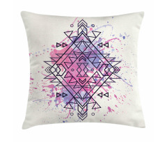 Motif Grunge Splashes Pillow Cover