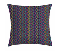 Folkloric Abstract Zigzags Pillow Cover