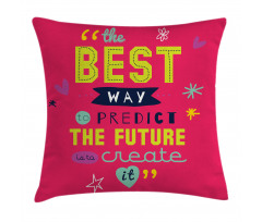 Motivational Typography Pillow Cover