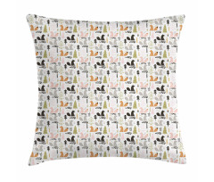 Squirrel Trees Woodland Pillow Cover