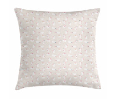 Bunnies with Wreath Pillow Cover