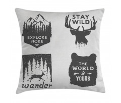 Stay Wild and Wander Pillow Cover