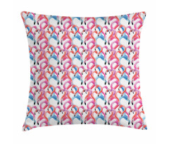 Watercolor Pastel Birds Pillow Cover