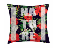 Exotic Fragrance Hibiscus Pillow Cover